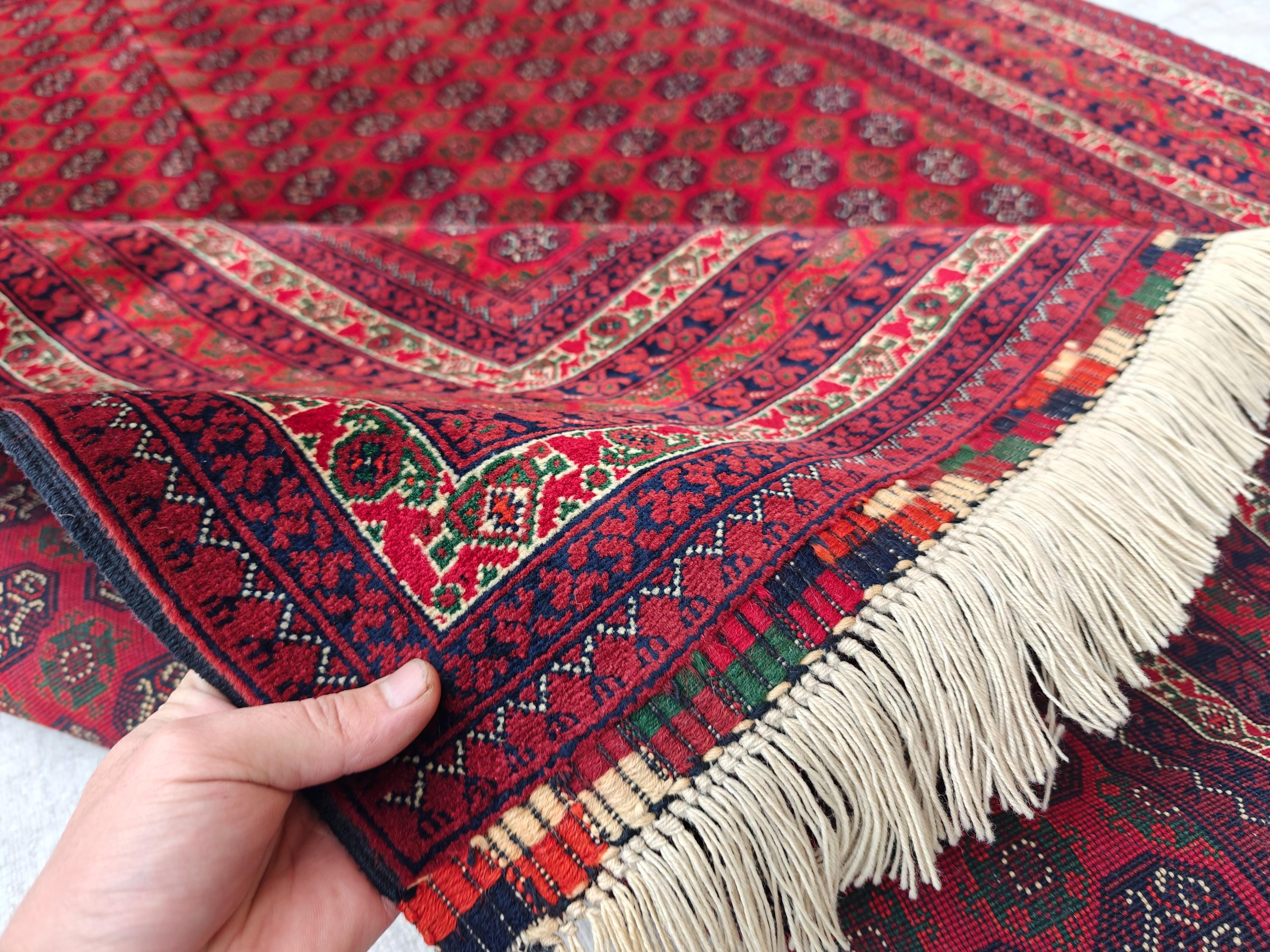 5x7 Beljik Mawrai Gul Afghan Handwoven Rug, Rugs For Living Room, Bedroom Rug, Office Rug, Collectible Rug 6.5x4.10 Medium Size Rug
