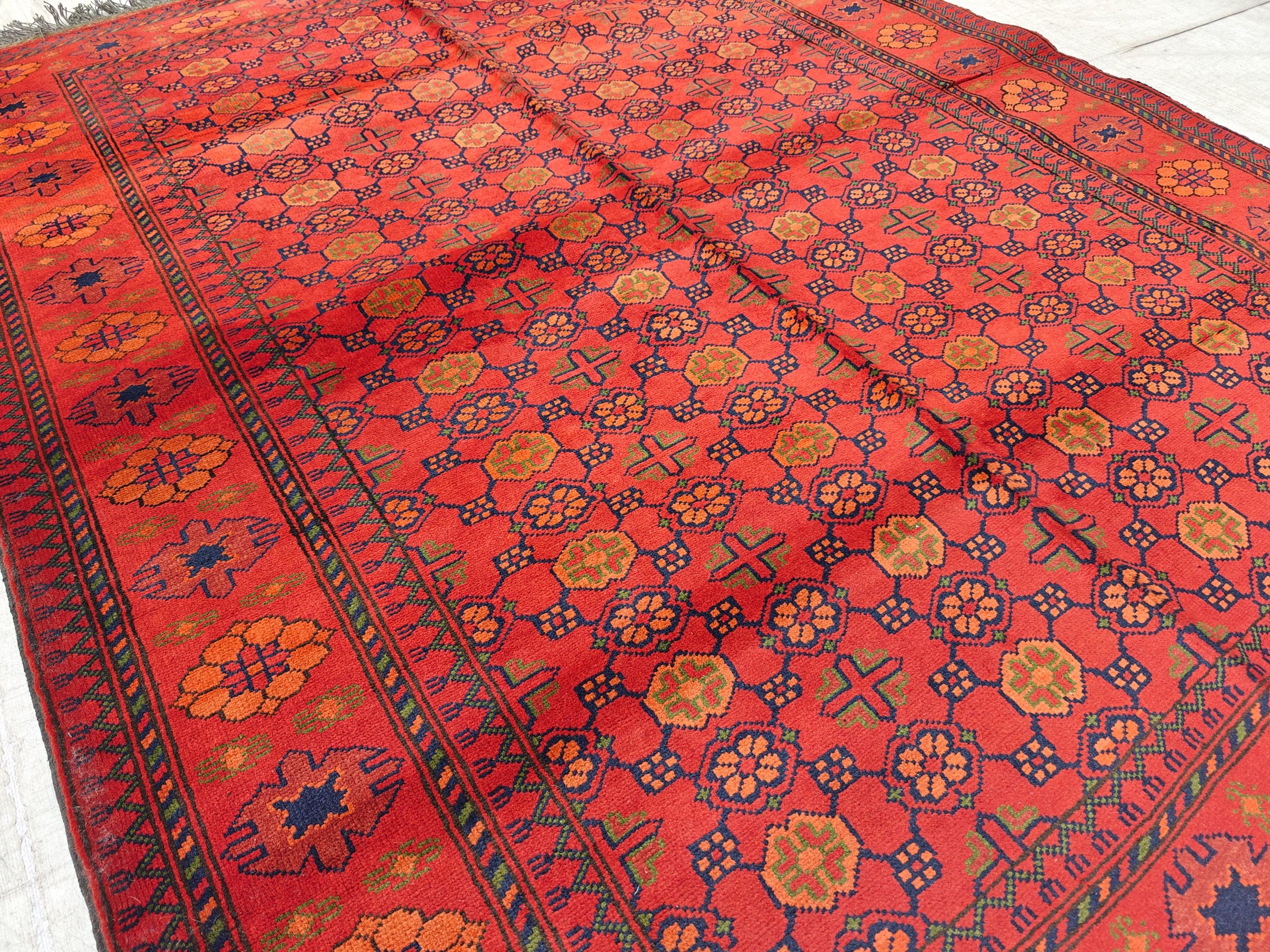 5x7 Collectible Vintage Afghan Bashiri Handwoven Rug, Vintage Home Decor, Rugs for Living Room, Bedroom Rug, One of kind Rug 6.9x5.3 ft