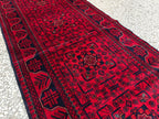 2x6 Entryway Runner, Bukhara Afghan Handmade Runner Rug, Hallway Runner, Short Runner for Hallway's, Stairs Rug, Corridor Runner 6.5x2 ft