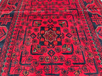 2x6 Entryway Runner, Bukhara Afghan Handmade Runner Rug, Hallway Runner, Short Runner for Hallway's, Stairs Rug, Corridor Runner 6.5x2 ft