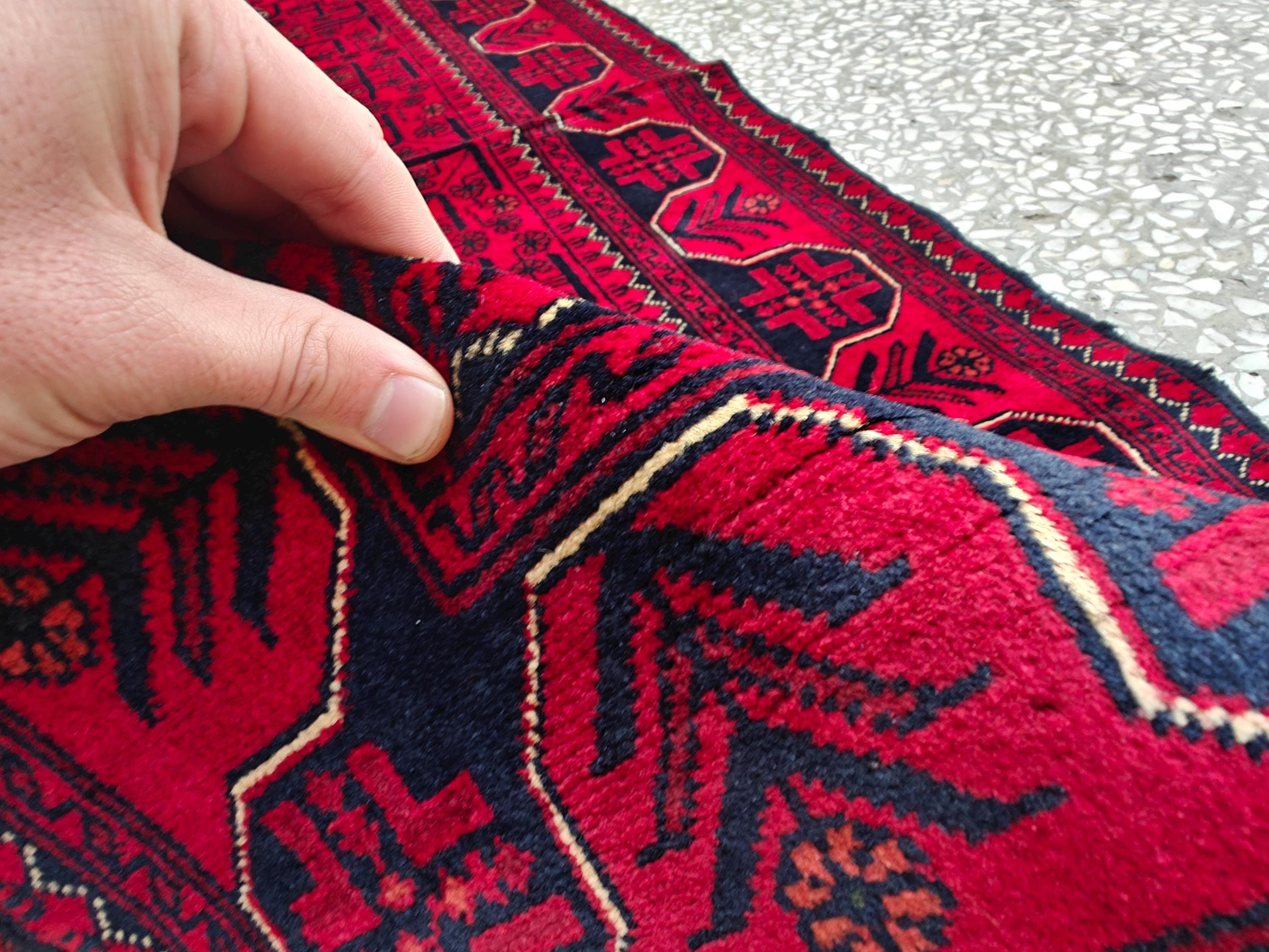 2x6 Entryway Runner, Bukhara Afghan Handmade Runner Rug, Hallway Runner, Short Runner for Hallway's, Stairs Rug, Corridor Runner 6.5x2 ft