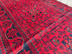 2x6 Entryway Runner, Bukhara Afghan Handmade Runner Rug, Hallway Runner, Short Runner for Hallway's, Stairs Rug, Corridor Runner 6.5x2 ft