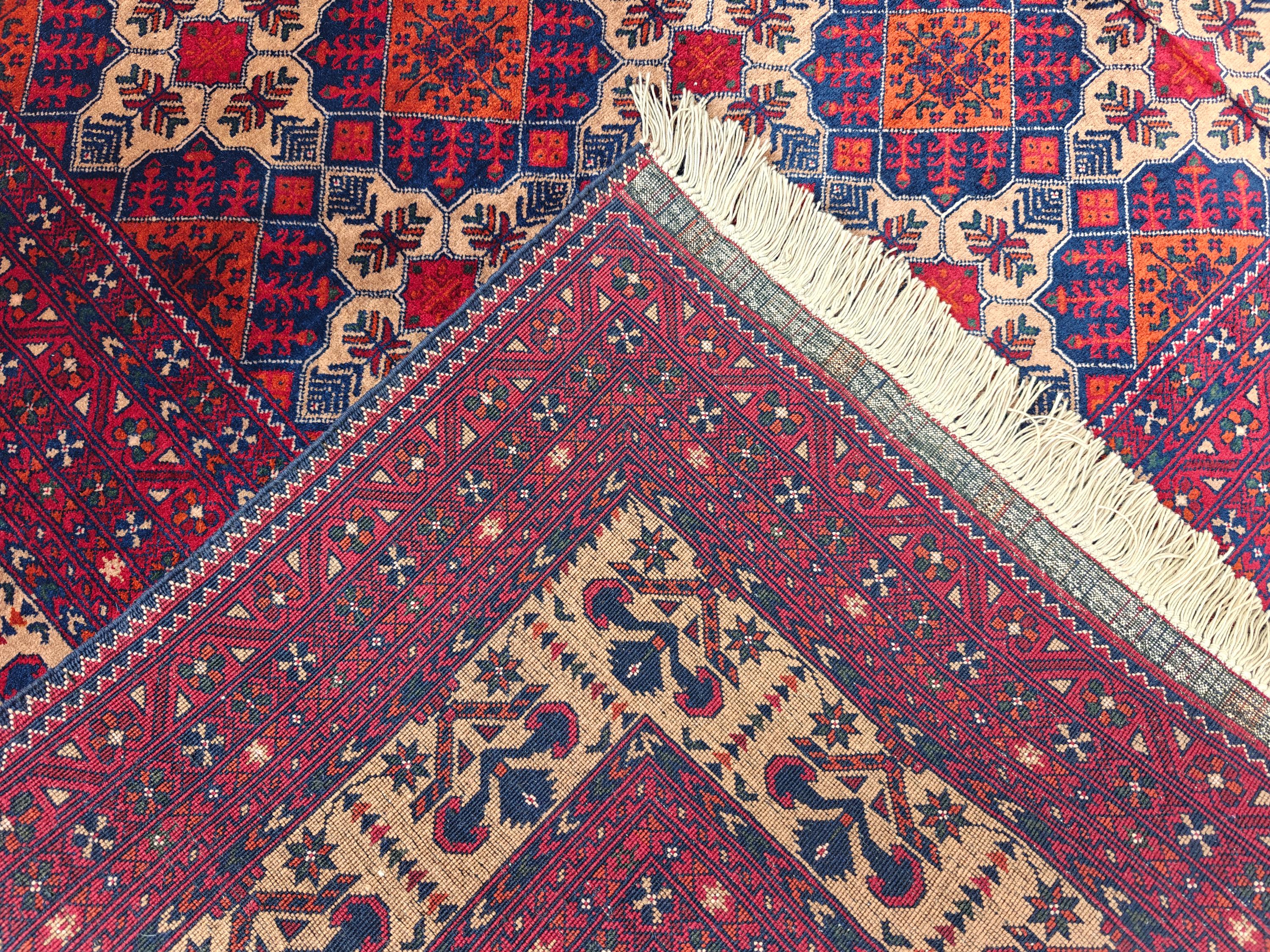 6.7x9.5 Beljik Yousafi Handwoven Afghan Rug, Rugs For Living Room, Bedroom Rug, Office Rug, Farmhouse Rug, One of a Kind Rug