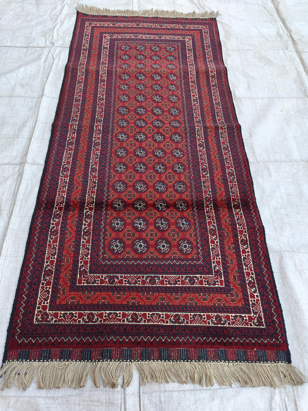 3x6 Vintage Mawrai Gul Afghan Handmade Runner, Hallway Runner, Entryway Runner, Short Narrow Rug, Rugs For Living Room 6.2x2.10