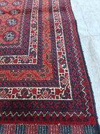 3x6 Vintage Mawrai Gul Afghan Handmade Runner, Hallway Runner, Entryway Runner, Short Narrow Rug, Rugs For Living Room 6.2x2.10