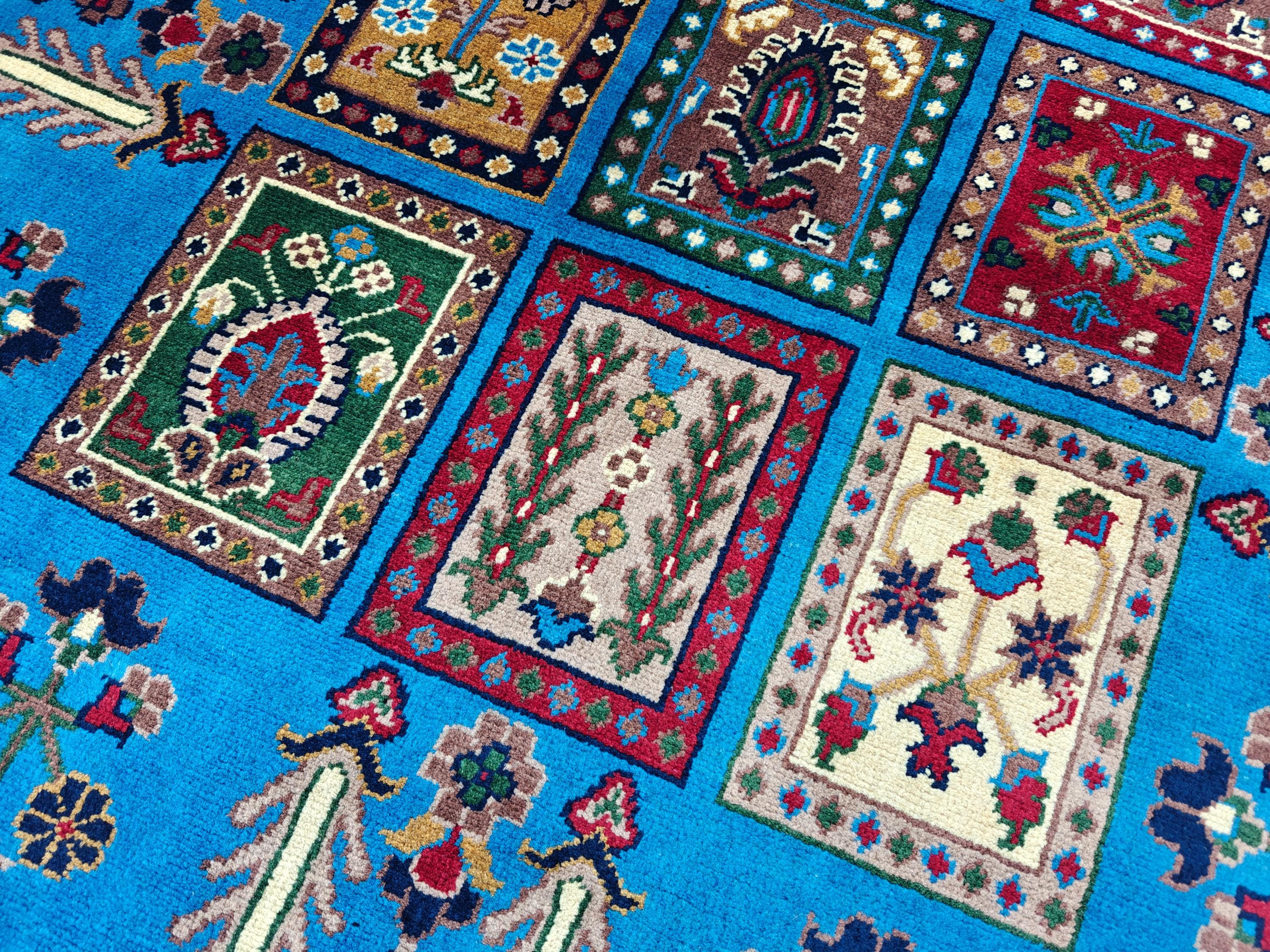 3x7 Afghan Handmade Runner 6.7 x 3.1 ft, Hallway Runner, Entryway Runner, Short Narrow Rug, Rugs For Living Room