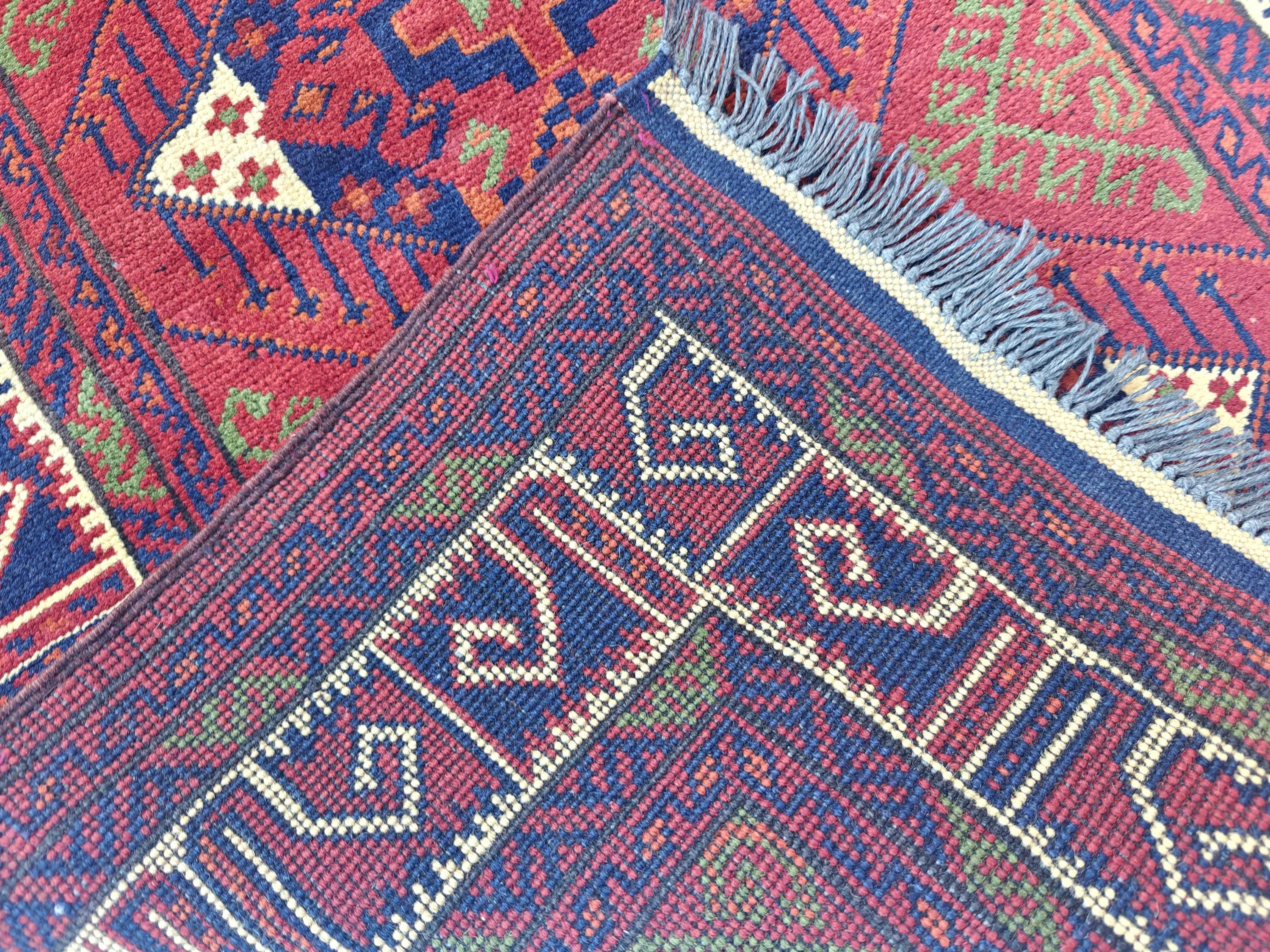 Afghan Rug 10ft Runner Rug, Vintage Khal Mohammadi Handmade Wool Rug, Oriental Turkmen Tribal Rug, 2.7x9.7 ft Kitchen Runner, Hallway Runner