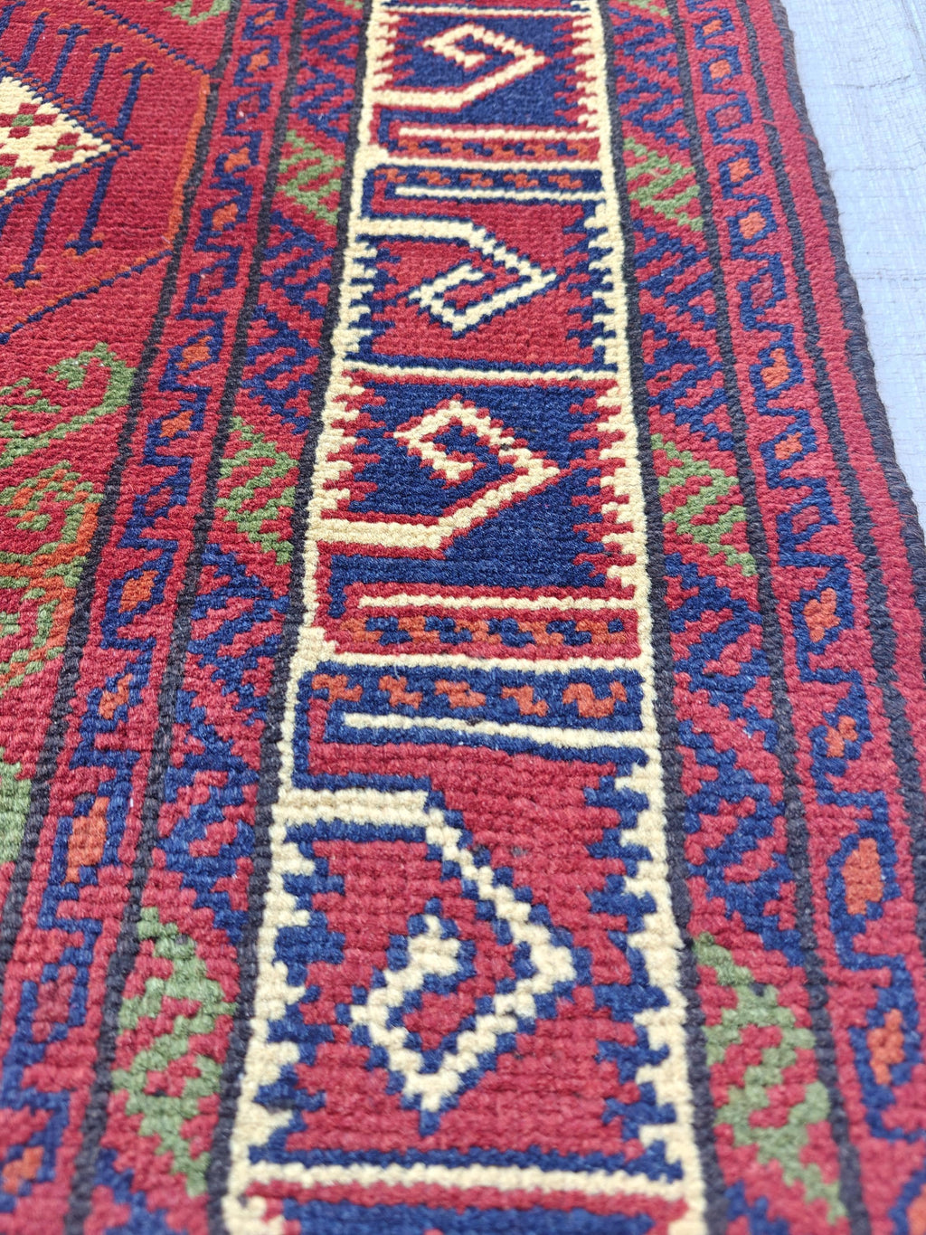 Afghan Rug 10ft Runner Rug, Vintage Khal Mohammadi Handmade Wool Rug, Oriental Turkmen Tribal Rug, 2.7x9.7 ft Kitchen Runner, Hallway Runner