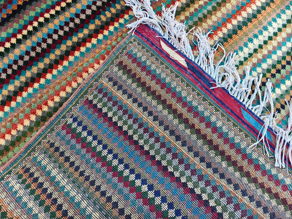 Gabbeh Rug 8x18, Handmade Afghan Rug, Rugs For Living Room, Farmhouse Rug, Bedroom Rug, Boho Home Decor 18.3 x 8.6 Ft