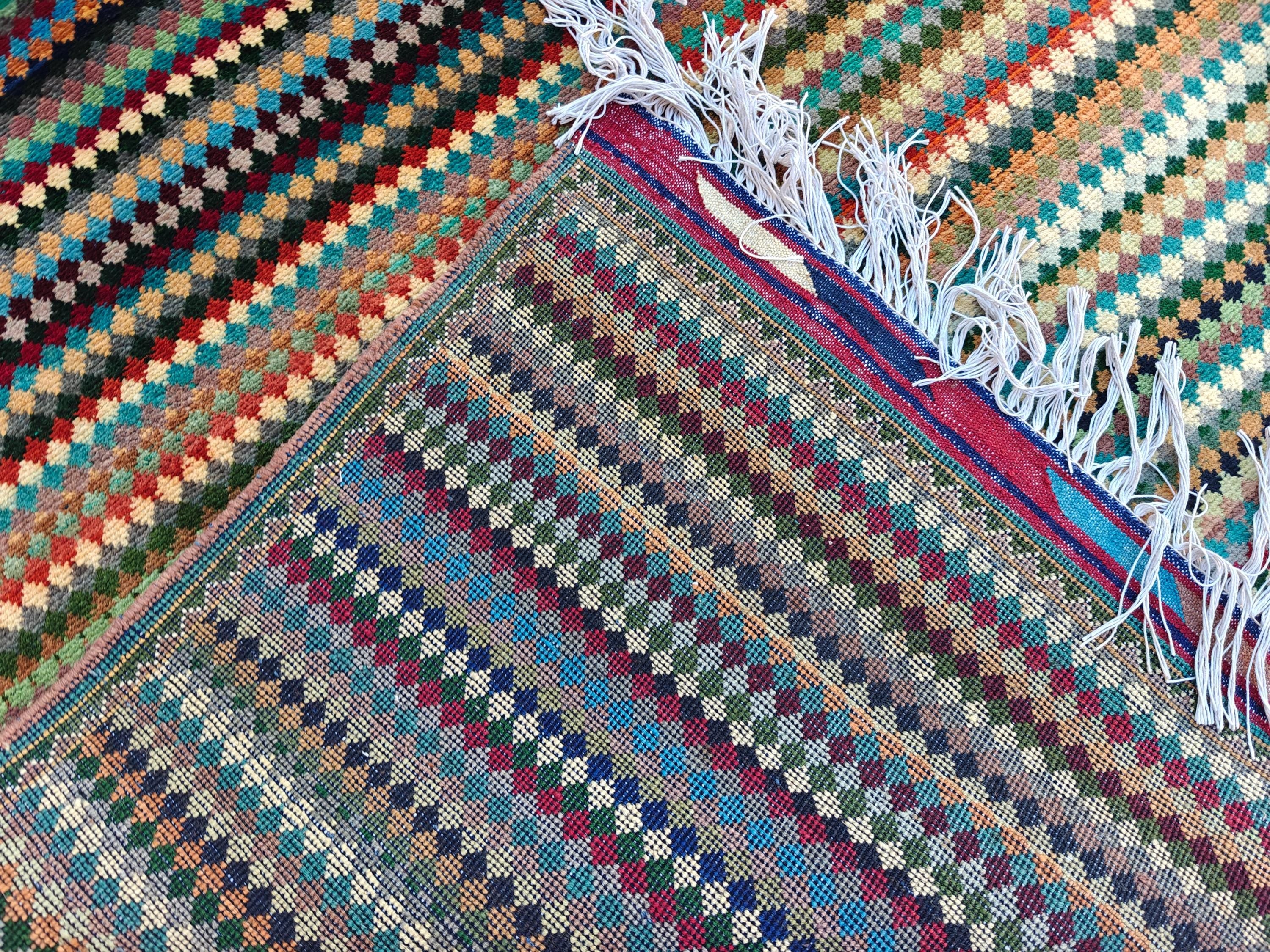 Gabbeh Rug 8x18, Handmade Afghan Rug, Rugs For Living Room, Farmhouse Rug, Bedroom Rug, Boho Home Decor 18.3 x 8.6 Ft