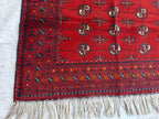 4.2x2.8 Vintage Mawri Gul Afghan Handmade Rug, Small Area Rug, Rugs for Living Room, Bedroom Rugs, Farmhouse Rug