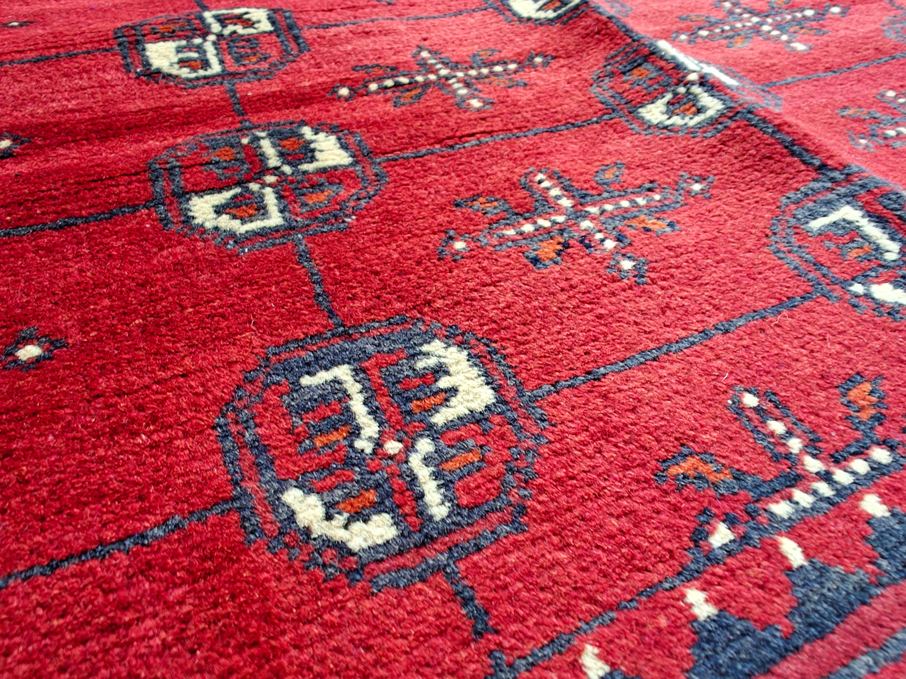 4.2x2.8 Vintage Mawri Gul Afghan Handmade Rug, Small Area Rug, Rugs for Living Room, Bedroom Rugs, Farmhouse Rug