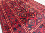 Collectible Rug 5x3, Vintage Chinar Gul Handwoven Rug, Rugs for Living Room, Bedroom Rug, Farmhouse Rug, Small Accent Rug, 4.10x3.5 Ft