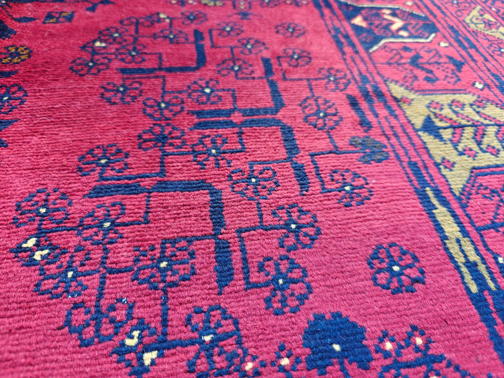 3x5 Vintage Khal Mohammadi Afghan Handmade Rug, Collectible Item, Rugs for Living Room, Bedroom Rug, Farmhouse Rug, 4.11x3.4 ft