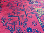 3x5 Vintage Khal Mohammadi Afghan Handmade Rug, Collectible Item, Rugs for Living Room, Bedroom Rug, Farmhouse Rug, 4.11x3.4 ft