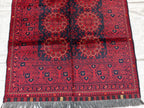 3x5 Vintage Patmos Gul Afghan Handmade Rug, Rugs For living Room, Bedroom Rug, Entryway Rug, Geometric Rug, Collectible Rug, 5x3.4 ft