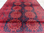 3x5 Vintage Patmos Gul Afghan Handmade Rug, Rugs For living Room, Bedroom Rug, Entryway Rug, Geometric Rug, Collectible Rug, 5x3.4 ft