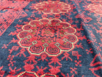 3x5 Vintage Patmos Gul Afghan Handmade Rug, Rugs For living Room, Bedroom Rug, Entryway Rug, Geometric Rug, Collectible Rug, 5x3.4 ft