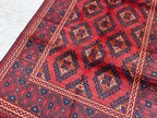 1980s Vintage Chinar Gul Afghan Handwoven Rug, Vintage Home Style, Farmhouse Rug, Collectible Rug, Bedroom Rug 4.10x3.4 ft