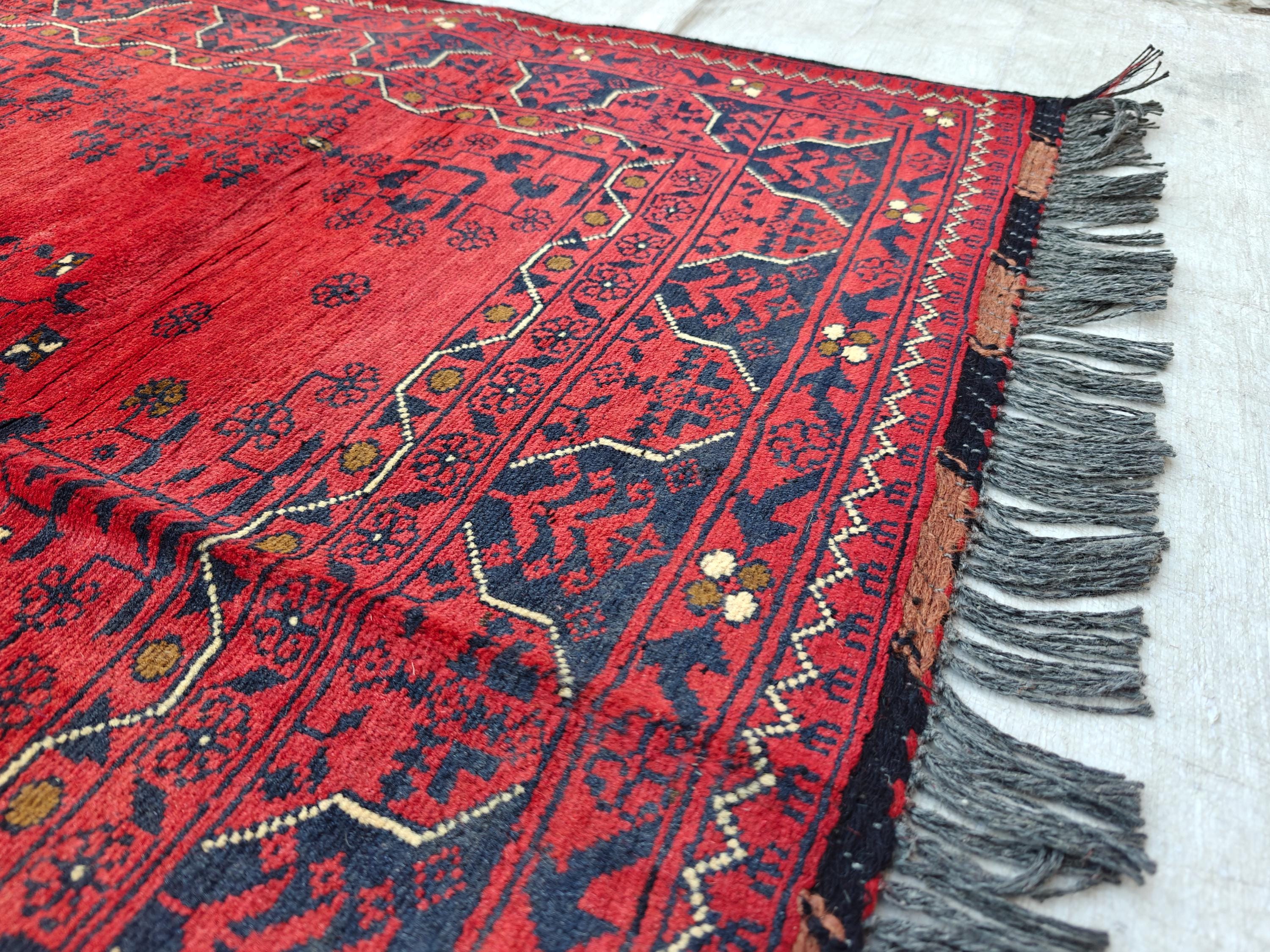 1970s, 3x5 Collectible Item Vintage Khal Mohammadi Rug, Bedroom Rug, Hallway Rug, Accent Rug, Entryway Rug, Rugs for Living Room 4.10x3.7 ft