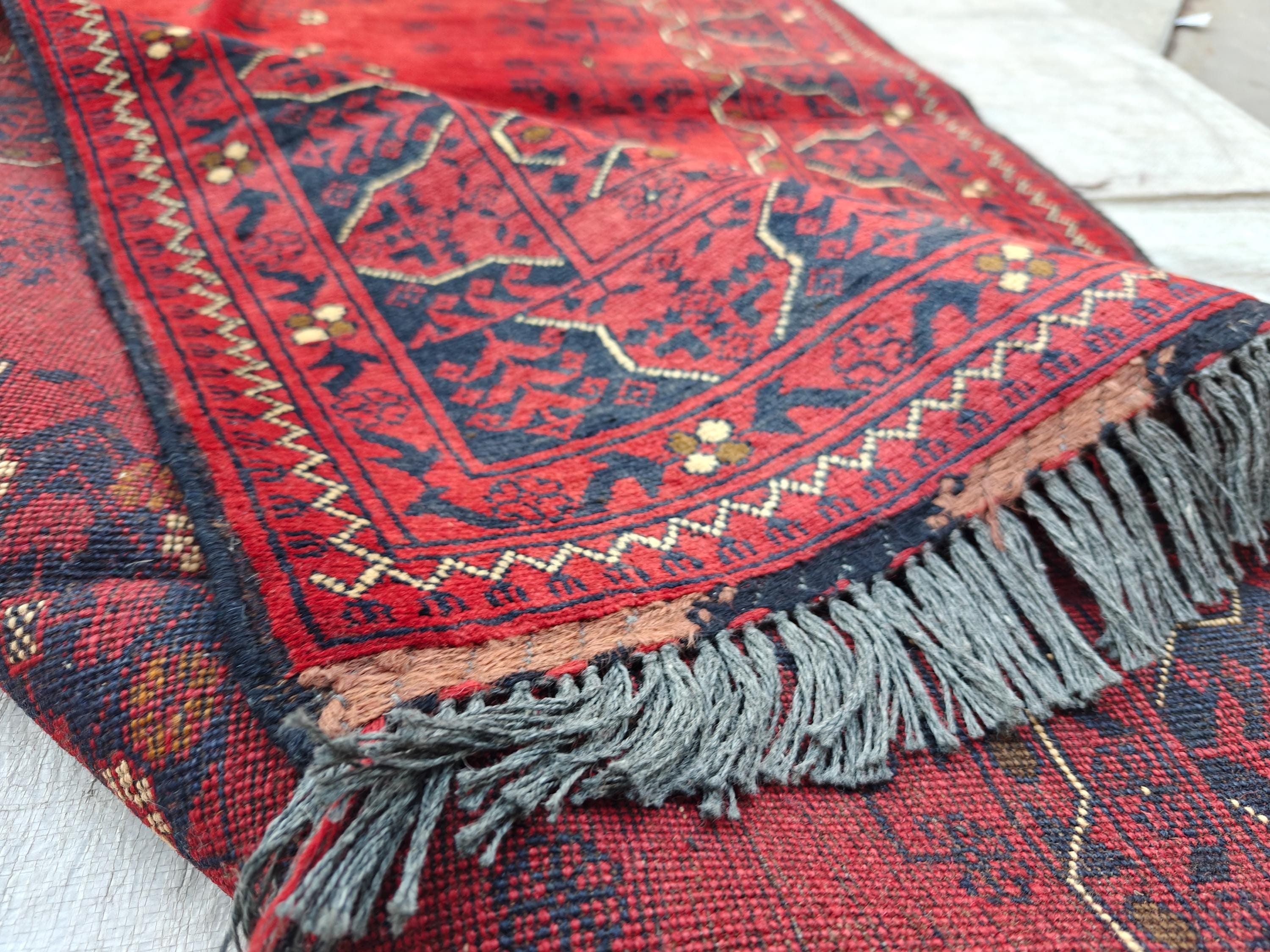 1970s, 3x5 Collectible Item Vintage Khal Mohammadi Rug, Bedroom Rug, Hallway Rug, Accent Rug, Entryway Rug, Rugs for Living Room 4.10x3.7 ft