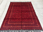 7x5 Vintage Bashiri Afghan Handmade Rugs, Living Room Rugs, Bedroom Rugs, Collectible Rugs, Farmhouse Rug 6.5x5 ft
