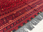 7x5 Vintage Bashiri Afghan Handmade Rugs, Living Room Rugs, Bedroom Rugs, Collectible Rugs, Farmhouse Rug 6.5x5 ft