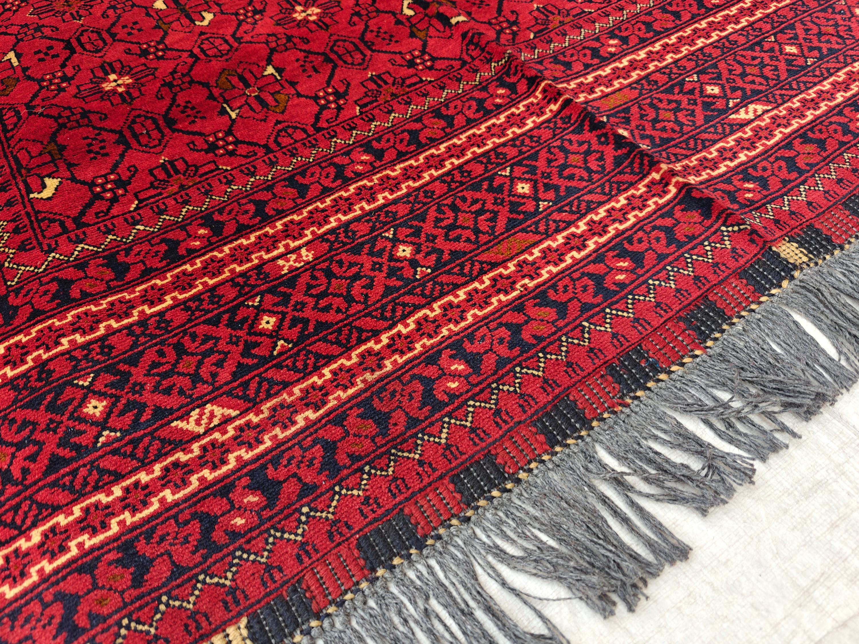 7x5 Vintage Bashiri Afghan Handmade Rugs, Living Room Rugs, Bedroom Rugs, Collectible Rugs, Farmhouse Rug 6.5x5 ft