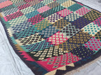 Afghan Kilim Rug – 6x10ft, Handmade Wool Flat Weave Carpet – Vintage Boho Tribal Rug for Living Room, Bedroom, or Kitchen 300x194 cm