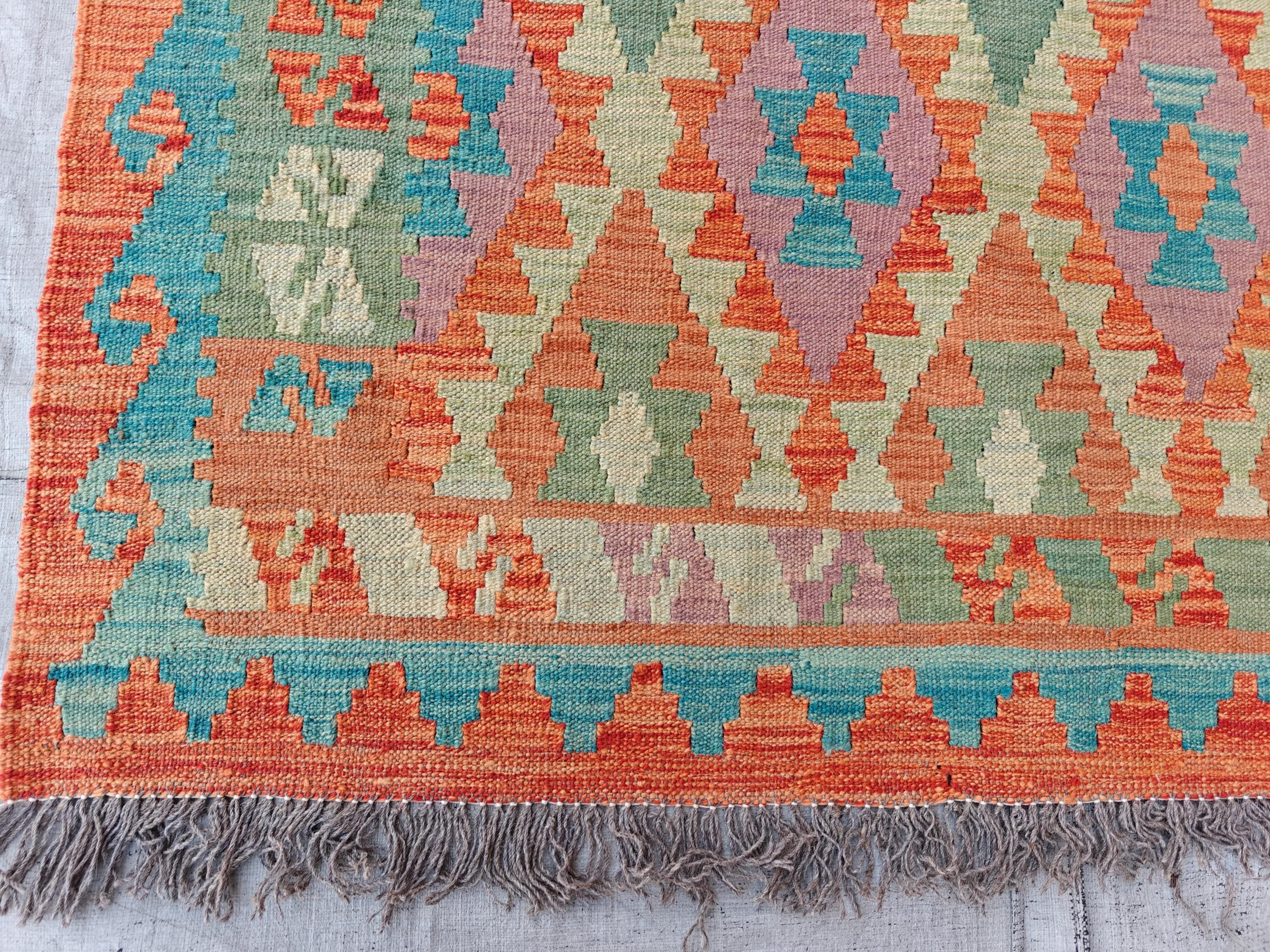 4x9 Kilim Afghan Tribal Handmade Rug, Large Area Rug, Rugs For Living Room, Bedroom Rug, Vintage Style Home Decor, Farmhouse Rug 9.3x3.9 ft