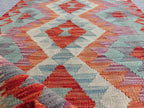 16ft, Handmade Afghan Chobi Kilim Hallway Runner- Boho Entryway Rug, Long Narrow Doorway Rug, Large Area Rug, Natural Wool, Durable 487x81cm