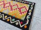 Afghan Kilim Runner Rug – 10ft Turkmen Traditional Handwoven Wool Carpet – Hallway, Entryway, Stair or Long Narrow Area Rug–Tribal Flatweave