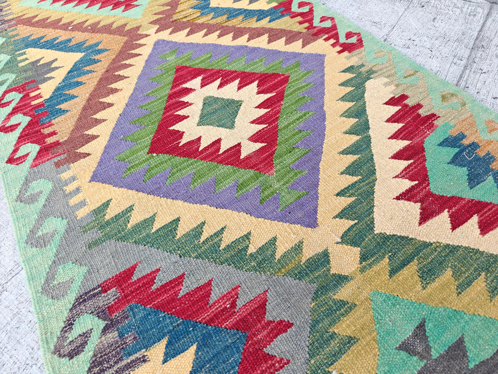 16x2 Kilim Afghan Handwoven Runner, Long Narrow Hallway Runner, Entryway Runner, Rugs For Living Room, Farmhouse Runner 16.4 x 2.8 ft