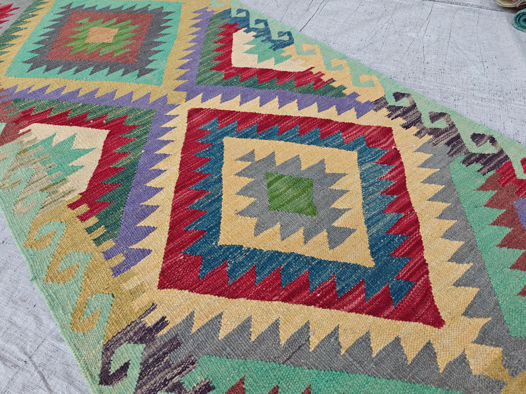 16x2 Kilim Afghan Handwoven Runner, Long Narrow Hallway Runner, Entryway Runner, Rugs For Living Room, Farmhouse Runner 16.4 x 2.8 ft