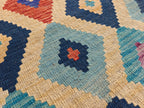 9.5x6.5 Colorful Kilim Handmade Rug, Large Tribal Area Rug, Rugs For Living Room, Afghan Traditional Bedroom Rug, Farmhouse Rug