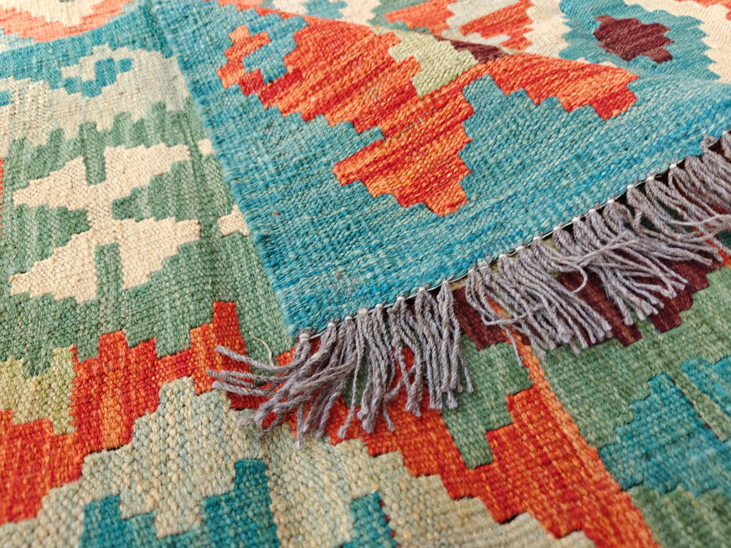 9.4x6.5 Afghan Handmade Chobi Kilim Rug, Rugs For Living Room, Bedroom Rug, Farmhouse Rug