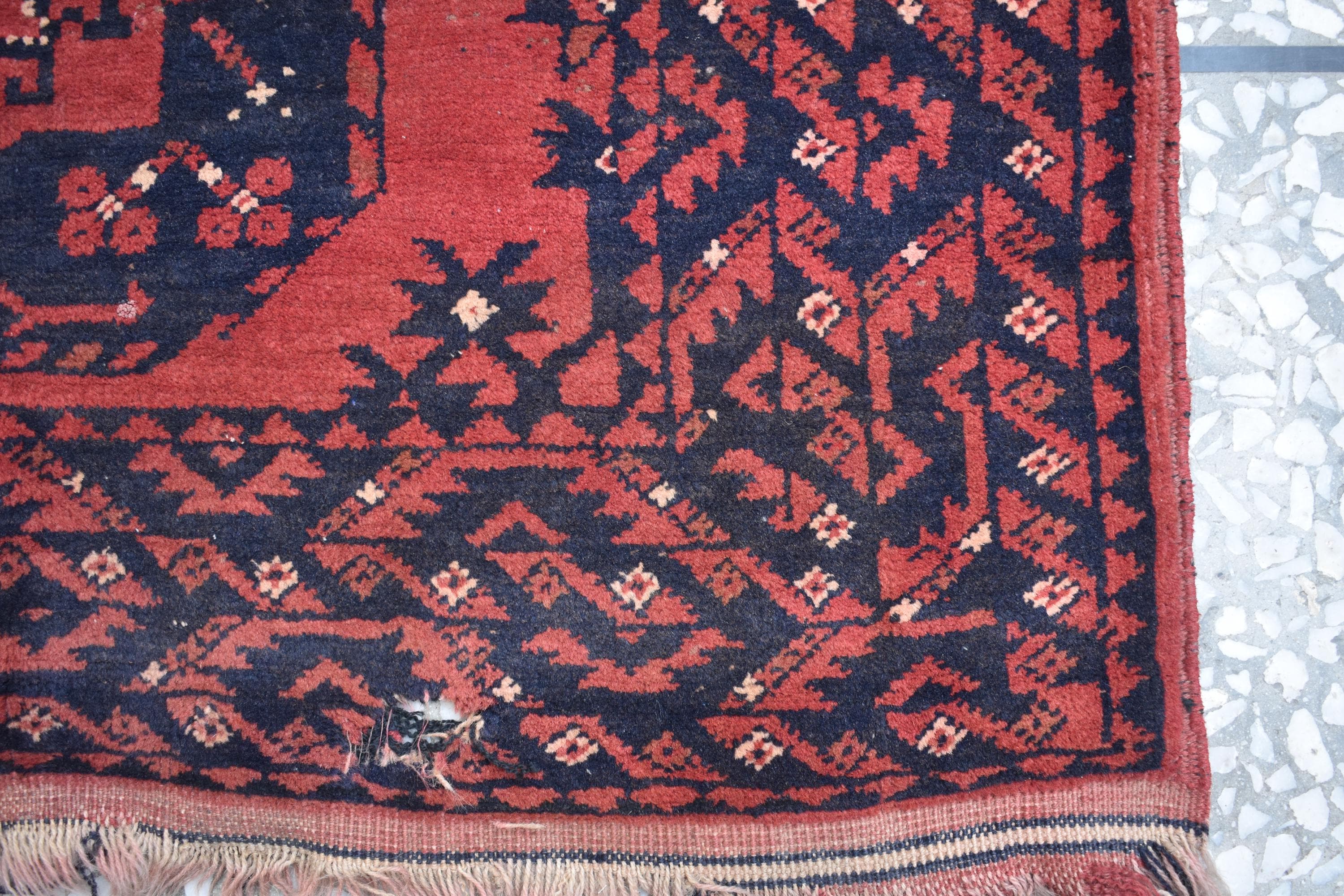 130-Year-Old Vintage Handmade Afghan Runner Rug – 9.8x2.6 ft – Antique Tribal Carpet – Boho Home Decor – Rare Collectible Rug