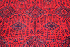Handmade Beljik Rug 10.8x8.2 ft – Afghan Wool Carpet, Luxury Tribal Area Rug, Red Oriental Rug, Rugs For Living Room, Dining Room Rug