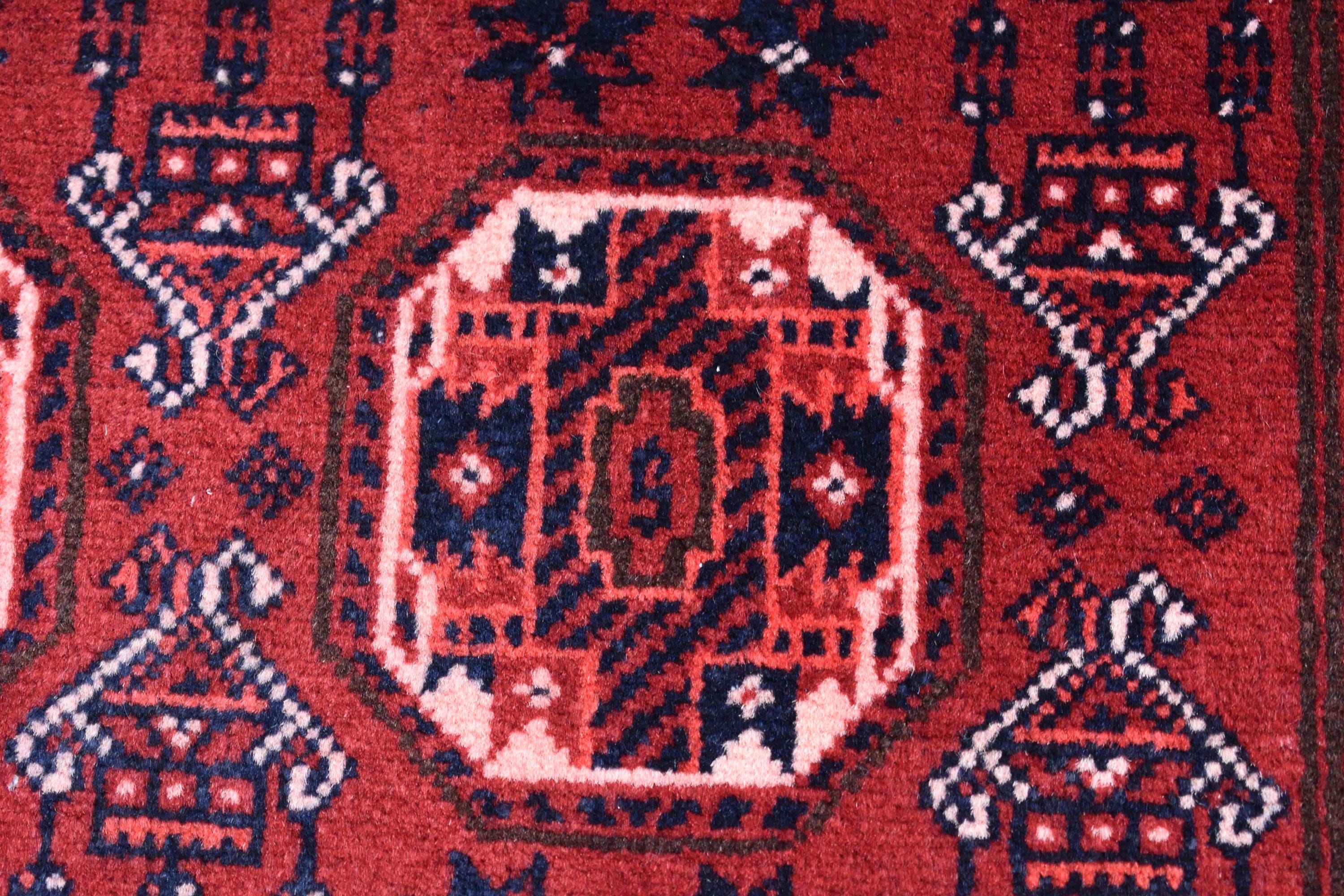 40-Year-Old Vintage Handmade Afghan Waziri Runner Rug – 10.8x2.7 ft – Antique Tribal Carpet – Boho Home Decor – Rare Collectible Rug –