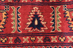 2x16 Ft Vintage Long Runner Rug, Afghan Bukhara Rug, Handmade 100% Wool Rug, Antique Turkmen Rug, Kitchen Runner, Hallway Runner Rug