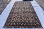 10x7 Handwoven Afghan Wool Tribal Sabiqa Design Rug, Rugs For Living Room-Beige Color-Bohemian Decor-perfect for Bedroom-10.1x5.6 ft