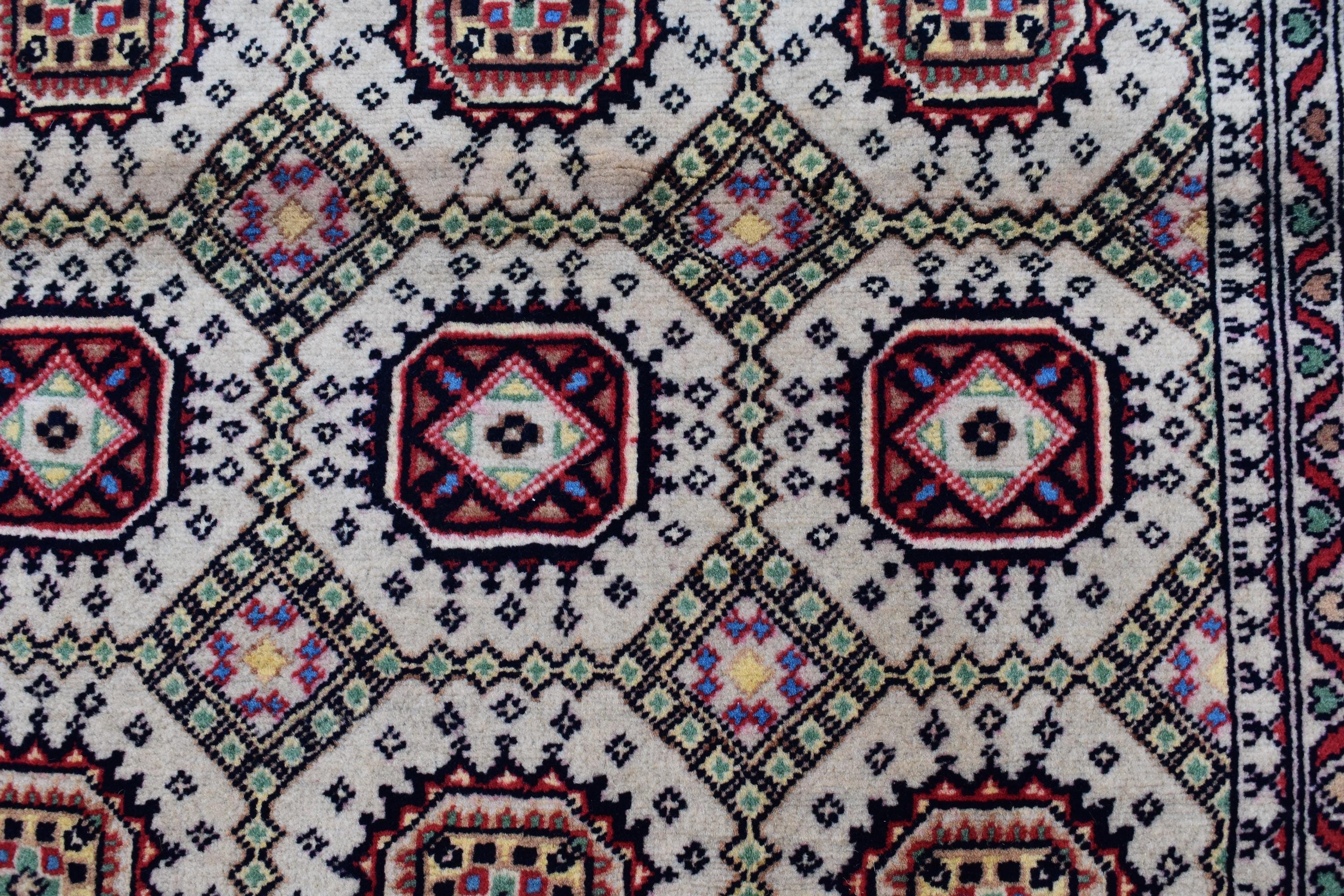 10x7 Handwoven Afghan Wool Tribal Sabiqa Design Rug, Rugs For Living Room-Beige Color-Bohemian Decor-perfect for Bedroom-10.1x5.6 ft