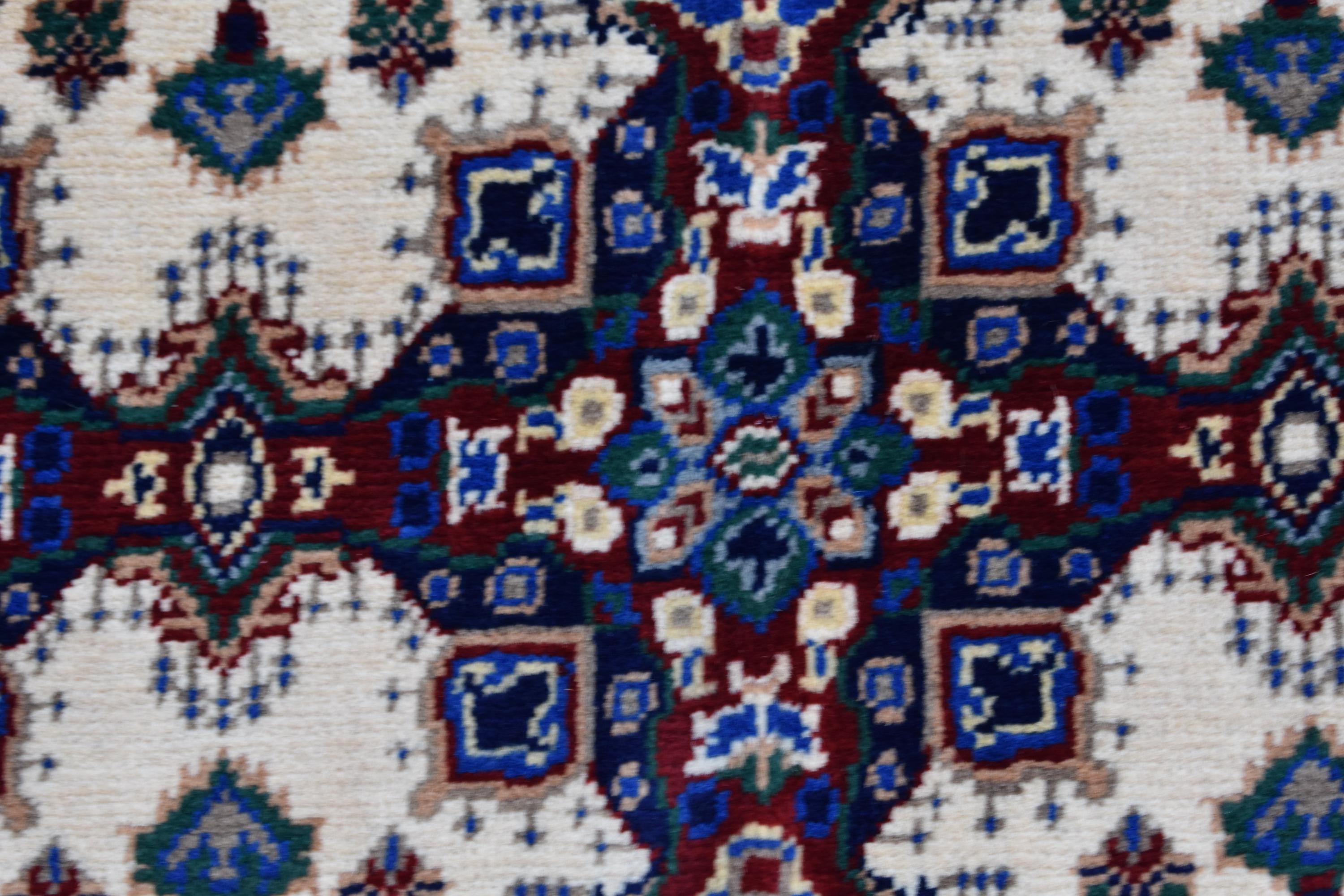Handmade Maranus Rug – 6.5x4.9 ft – Afghan Wool Tribal Geometric Design – Multicolor – Bohemian Living Room Decor – Eco-Friendly-Medium Size