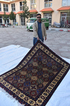 6x5 Handmade Maranus Rug–Afghan Wool Tribal Geometric Design – Multicolor Rug – Bohemian Living Room Decor – Eco-Friendly 6.5x4.9 ft