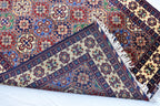 6x5 Handmade Maranus Rug–Afghan Wool Tribal Geometric Design – Multicolor Rug – Bohemian Living Room Decor – Eco-Friendly 6.5x4.9 ft