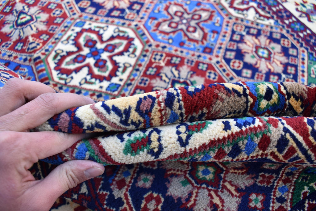 6x5 Handmade Maranus Rug–Afghan Wool Tribal Geometric Design – Multicolor Rug – Bohemian Living Room Decor – Eco-Friendly 6.5x4.9 ft