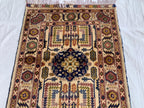 7x3 Handmade Afghan Gandum Naksha Runner Rug Wool Hallway Rug | Boho Tribal Carpet | Oriental Long Runner | Rustic Home Decor 7.1x2.7 ft