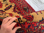 7x3 Handmade Afghan Gul Naksha Runner Rug | Wool Hallway Rug | Boho Tribal Carpet | Oriental Long Runner | Rustic Home Decor 6.6x2.8 ft