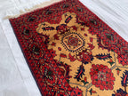 7x3 Handmade Afghan Gul Naksha Runner Rug | Wool Hallway Rug | Boho Tribal Carpet | Oriental Long Runner | Rustic Home Decor 6.6x2.8 ft