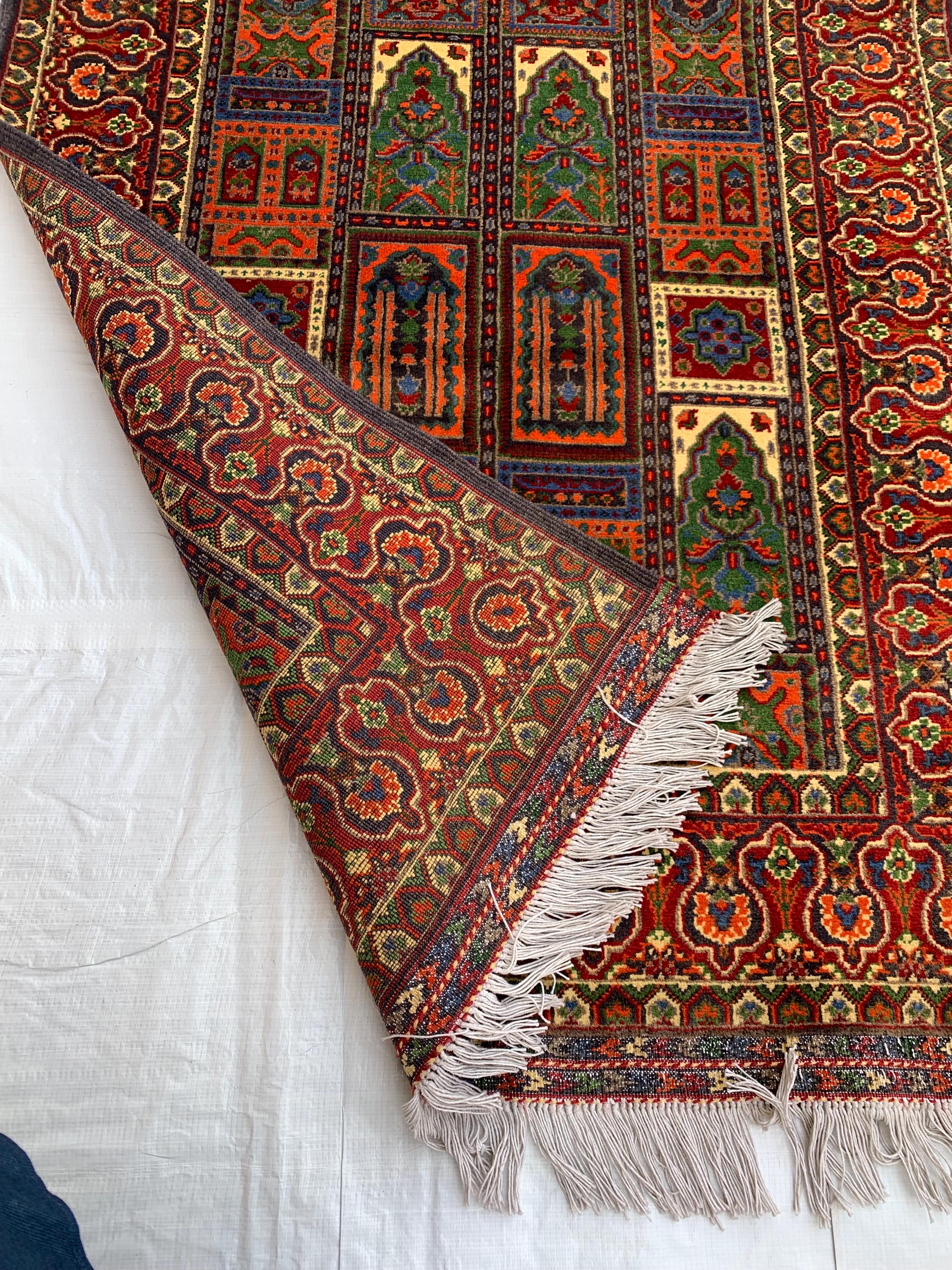 Handmade Afghan Ayni Runner – 6.6x3.1 ft | Wool Tribal Hallway Rug | Oriental Runner | Boho Home Decor Carpet | Short Entryway Rug